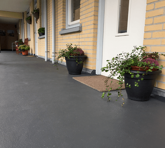Triflex afwerking bescherming vloer