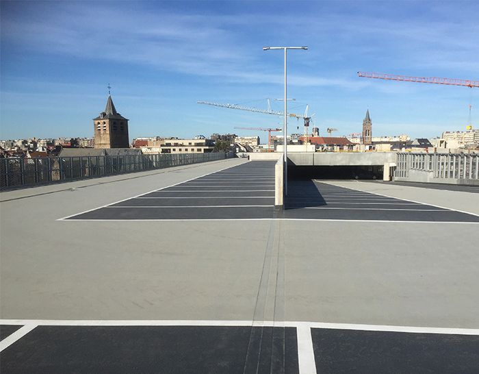 Station Blankenberge parkeren Triflex