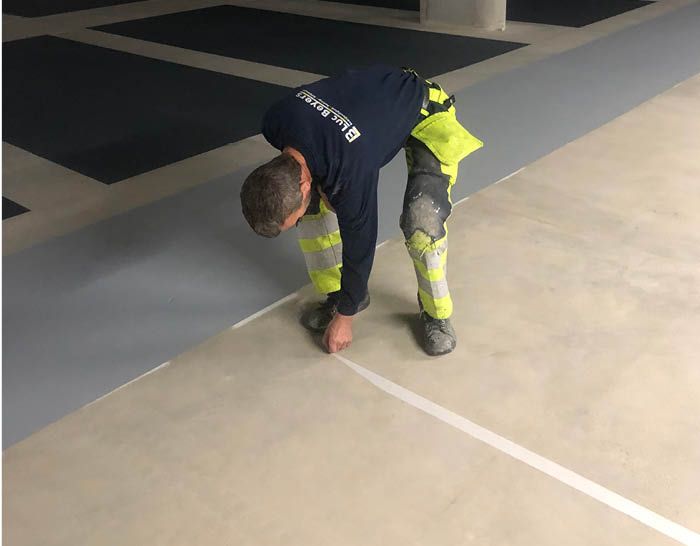 Proces triflex parkeergarage