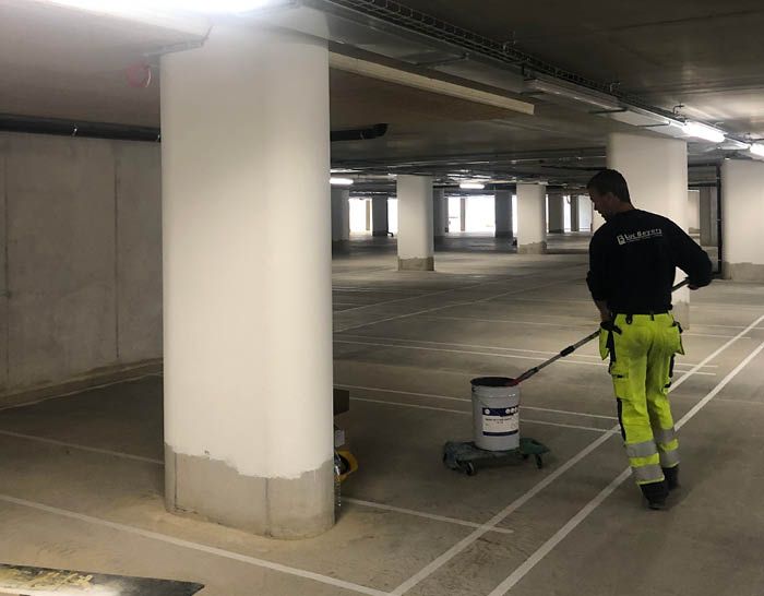 Proces triflex parkeergarage