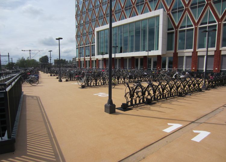 fietsenstalling nieuwe kleur triflex