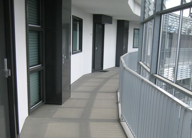 galerijen afgewerkt met triflex