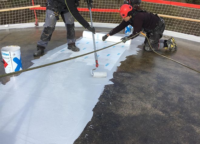 tankdak afdichting Triflex industrie