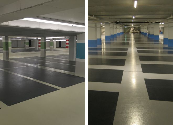 Triflex CPS-C systeem parkeergarage