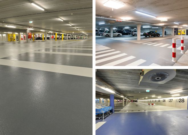 collage projecten parkeren Triflex CPS-I