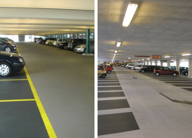 Triflex parkeergarage collage