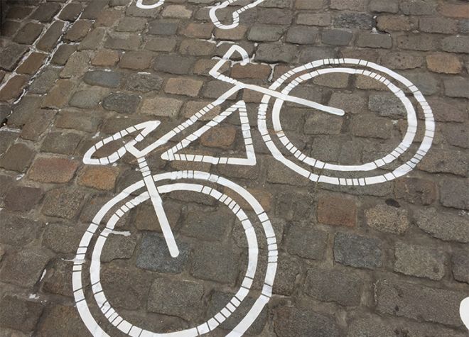 markering fiets